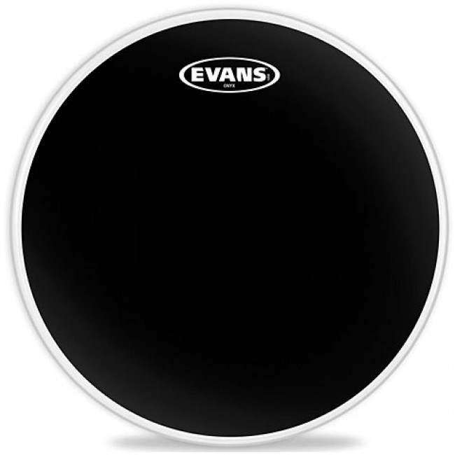 EVANS B08ONX2 | Parche Bateria Onyx Coated Negro 8 pulgadas