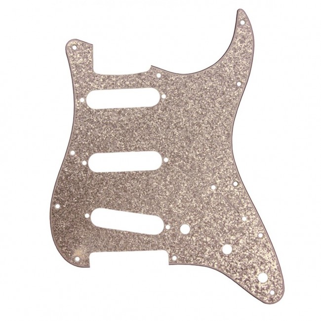 D ANDREA DPP-ST-SIS | Pickguard Strat para Guitarra Silver Sparkle 