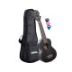 CASCHA HH-2262 | Ukelele Soprano Mahogany negro con funda y 3 uñetas