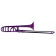 Wisemann CTB-200PP | Trombón de plástico Coolwind color Purpura