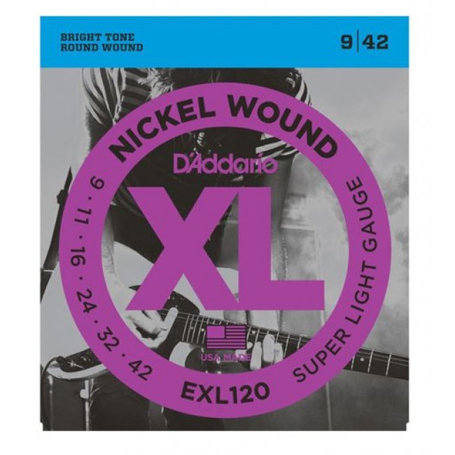 DADDARIO EXL120 | Cuerdas para Guitarra Eléctrica Super Light Set